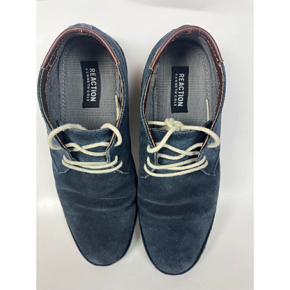 Kenneth Cole Shoes boots Mens 8.5 M Blue Suede Desert Sun Chukkas Hipster - Picture 10 of 16